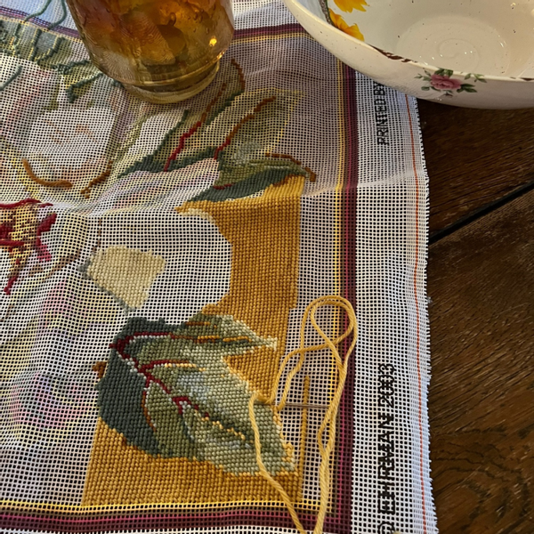 White Peony on Indian Yellow